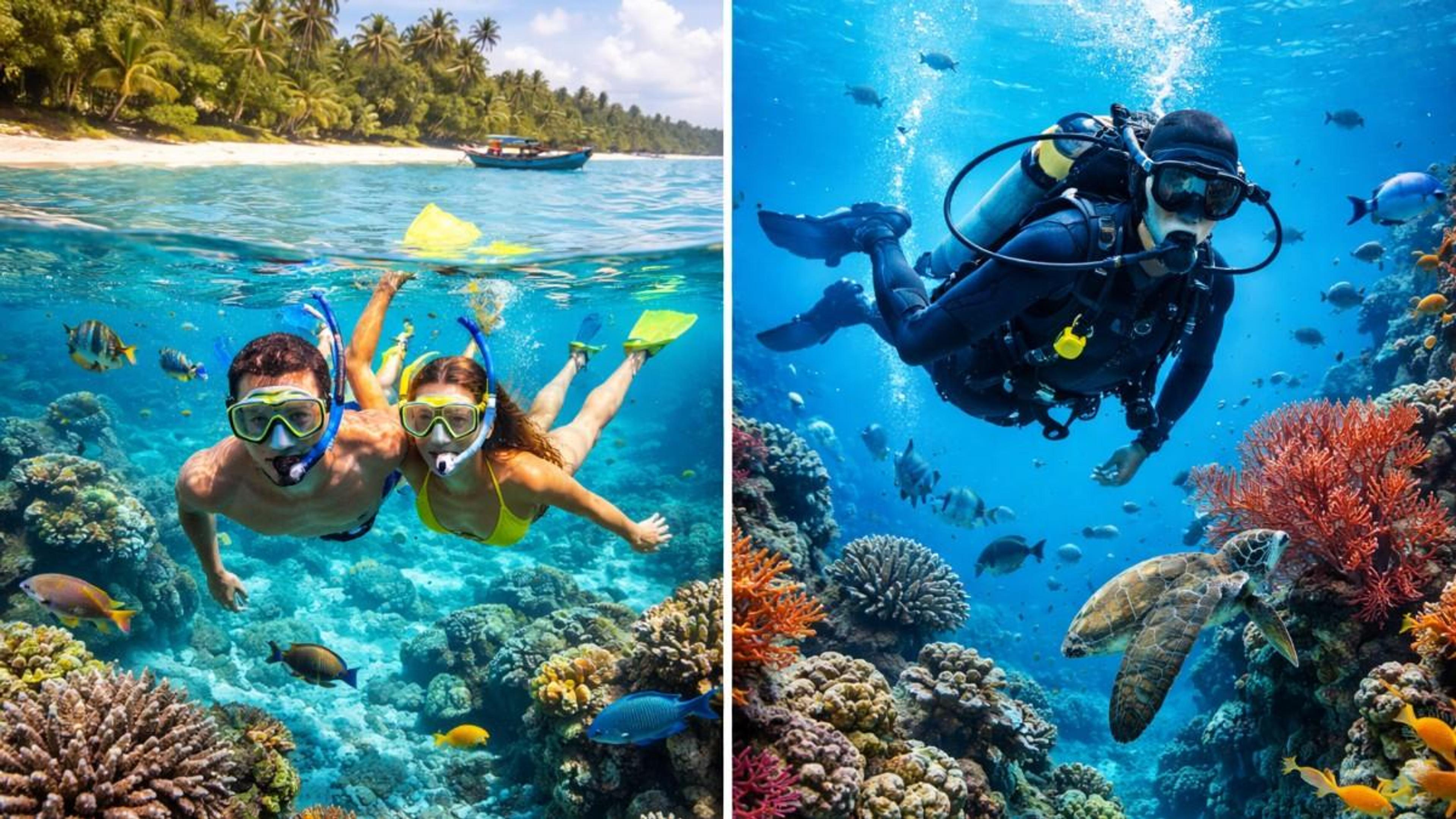 Snorkeling vs. Scuba in Havelock: Which Should You Choose? Snorkeling vs. Scuba in Havelock: Which Should You Choose?