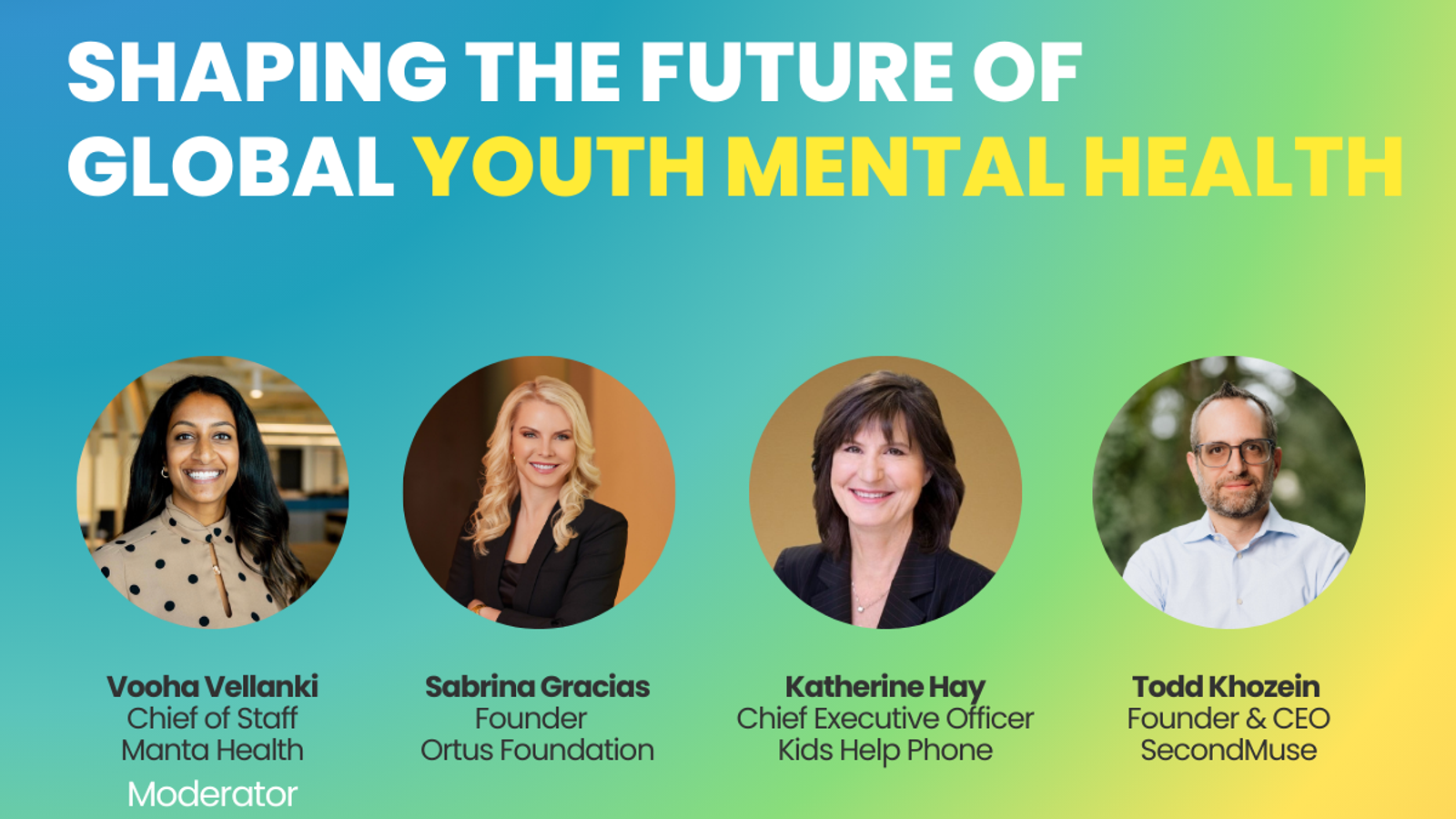 Innovate to Elevate: Shaping the Future of Global Youth Mental Health