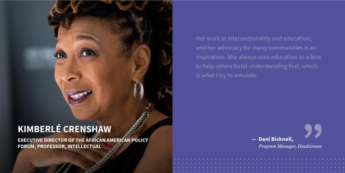 kimberle crenshaw women's history month spotlight secondmuse