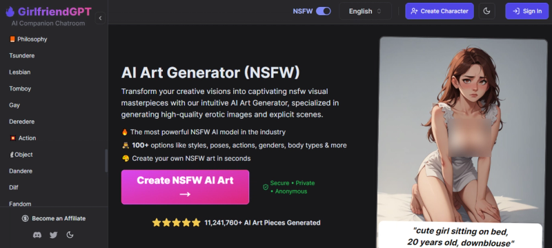 GirlfriendGPT NSFW Image Generator
