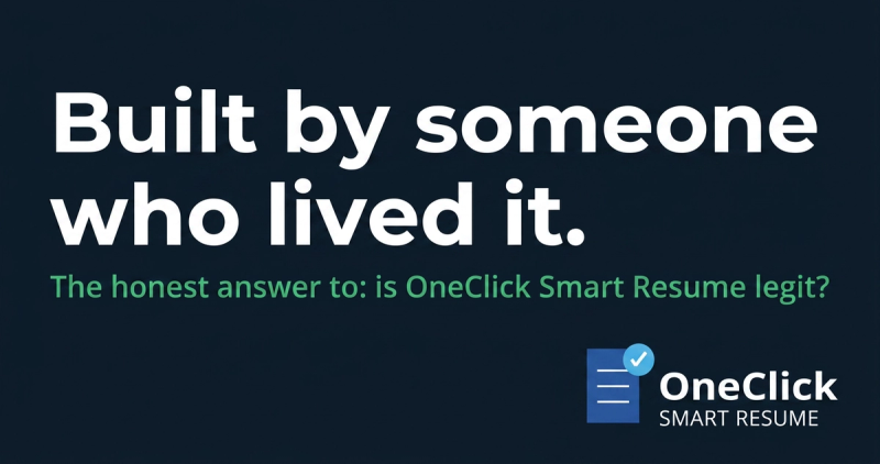 Is OneClick Smart Resume Legit? Here's the Honest Answer
