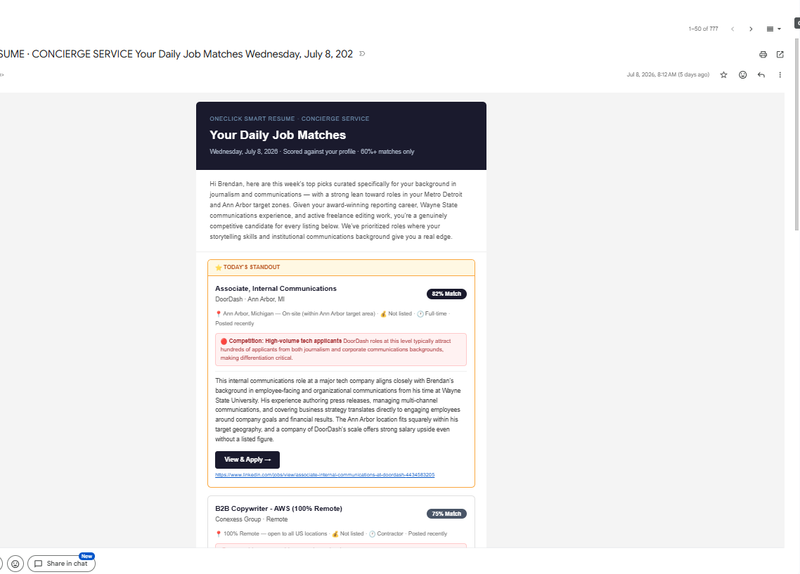 How I Automated a Daily HTML Job Digest; and Made It Render Perfectly in Gmail with cloudHQ