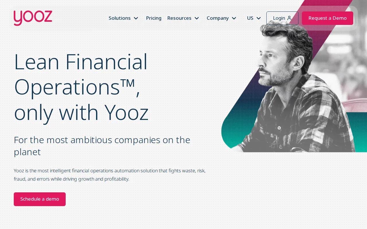 Screenshot of the Yooz website