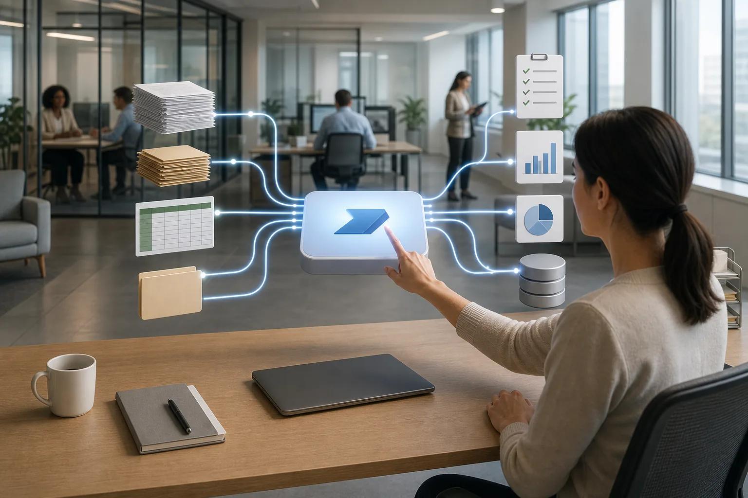 Microsoft Power Automate: visual reference for 4. Microsoft Power Automate , Low‑Code Automation for Microsoft‑Centric Enterprises
