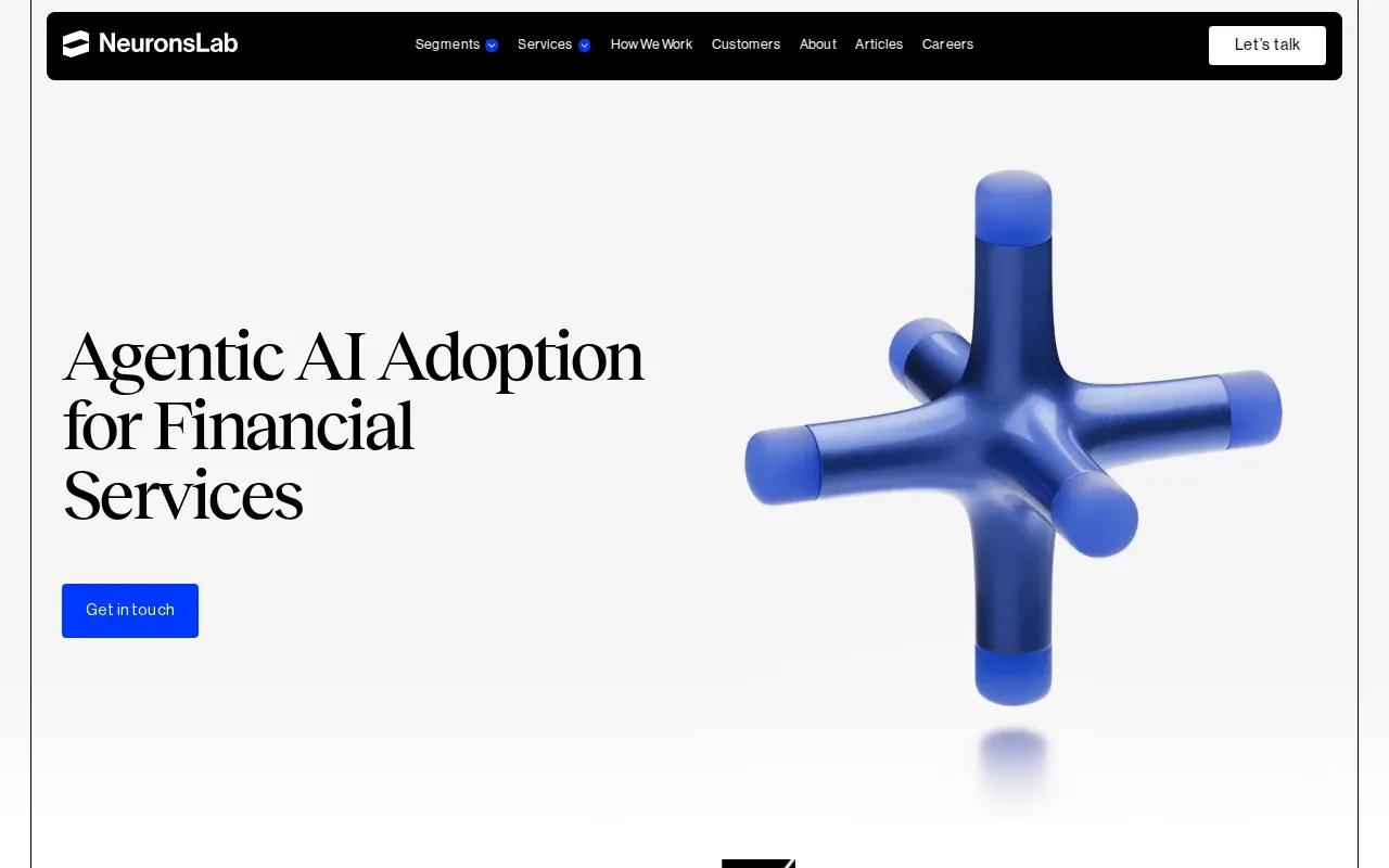 Screenshot of the Neurons Lab website