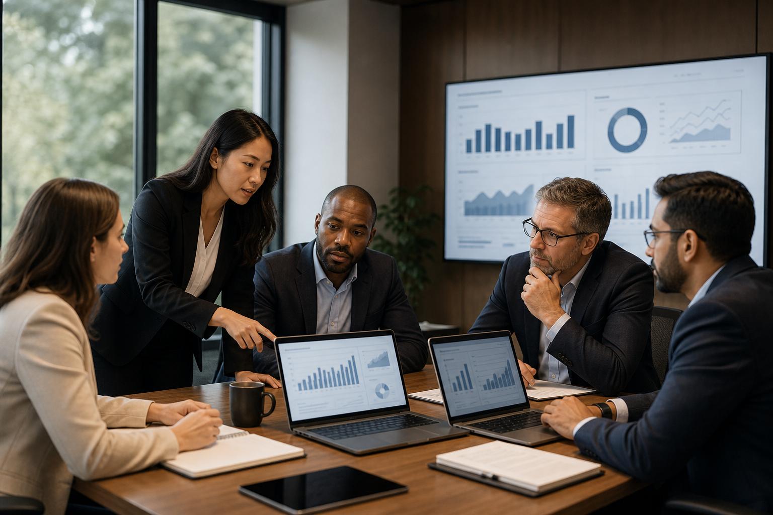AI automation consulting team working on enterprise strategy.
