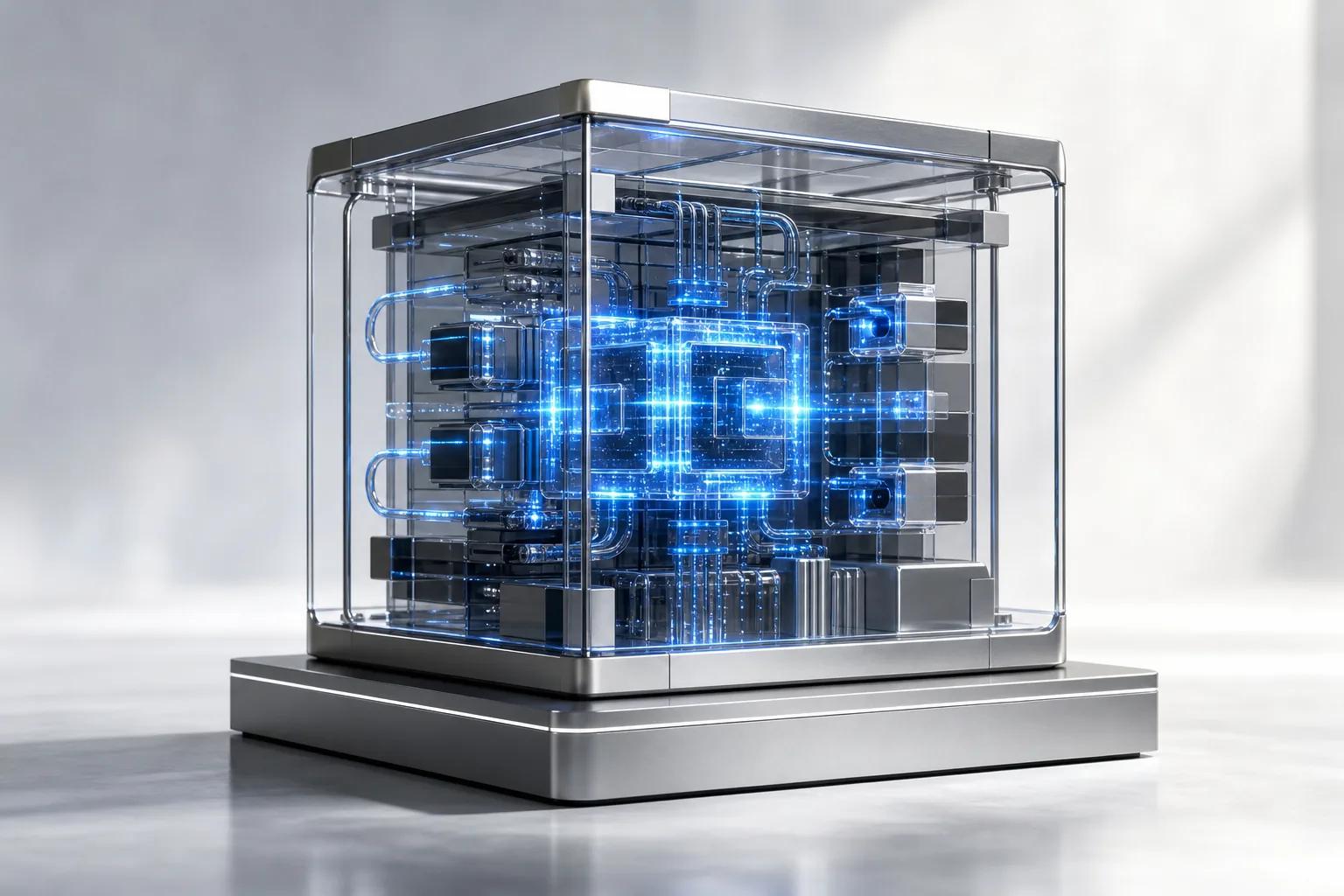 Enterprise AI pilot architecture with human review and controlled data access.