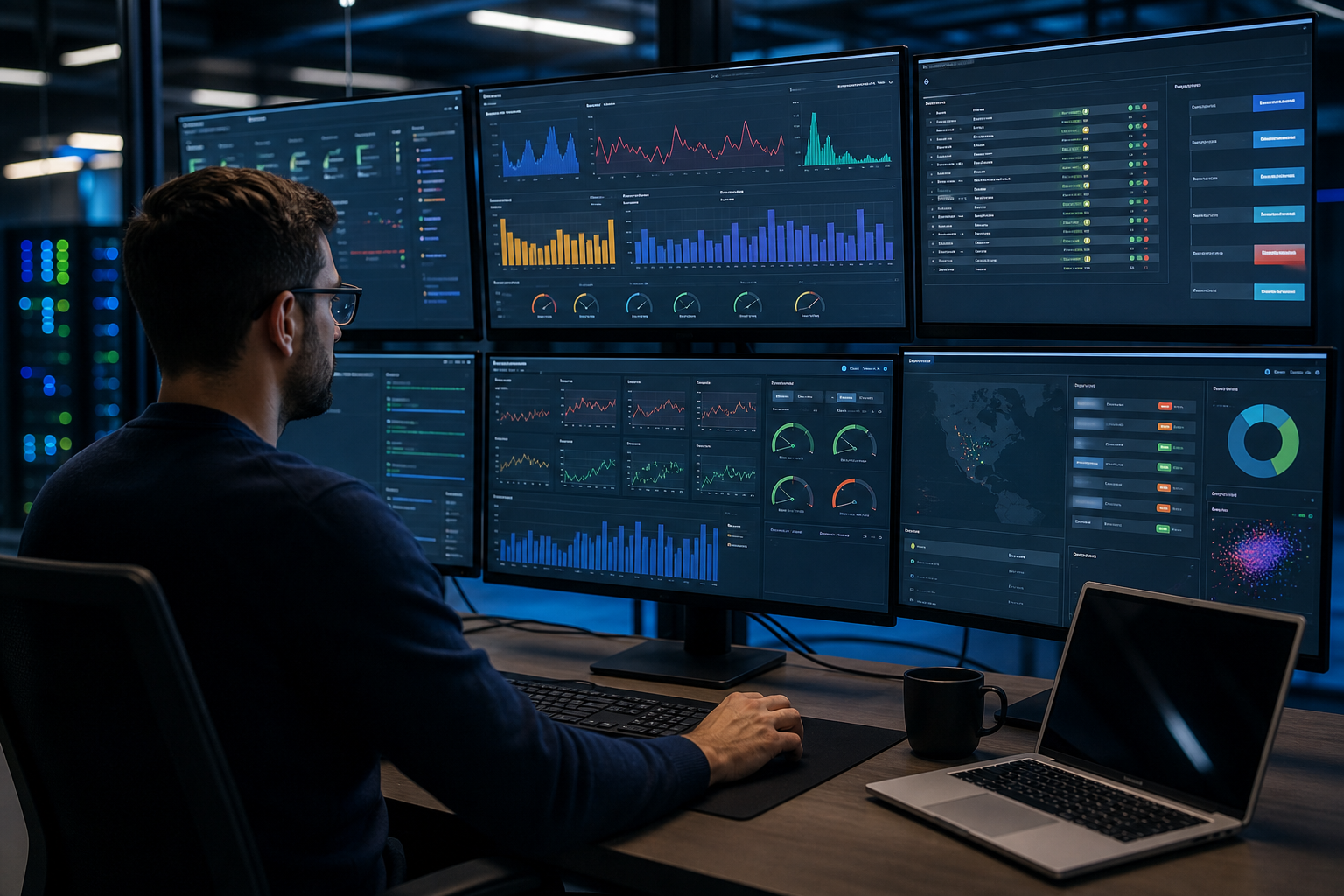 MLOps monitoring dashboard for enterprise AI governance at scale.