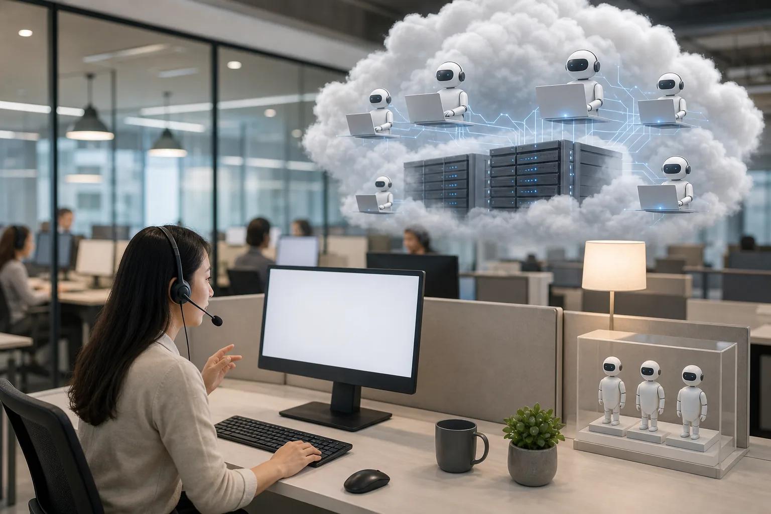 Illustration for Google Cloud Contact Center AI