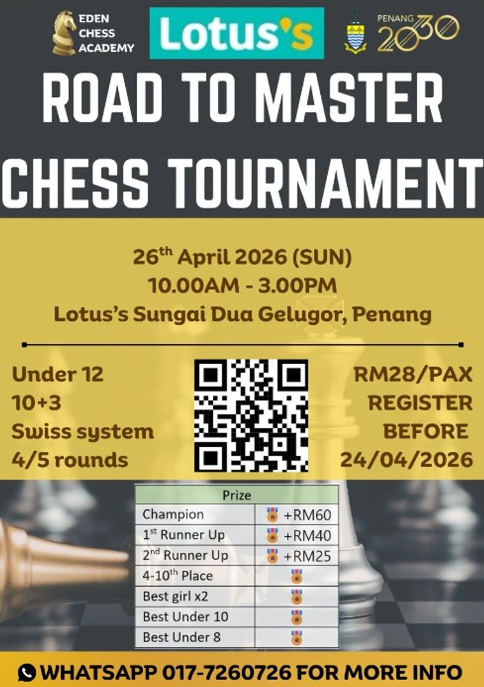 Road To Master Chess Tournament poster