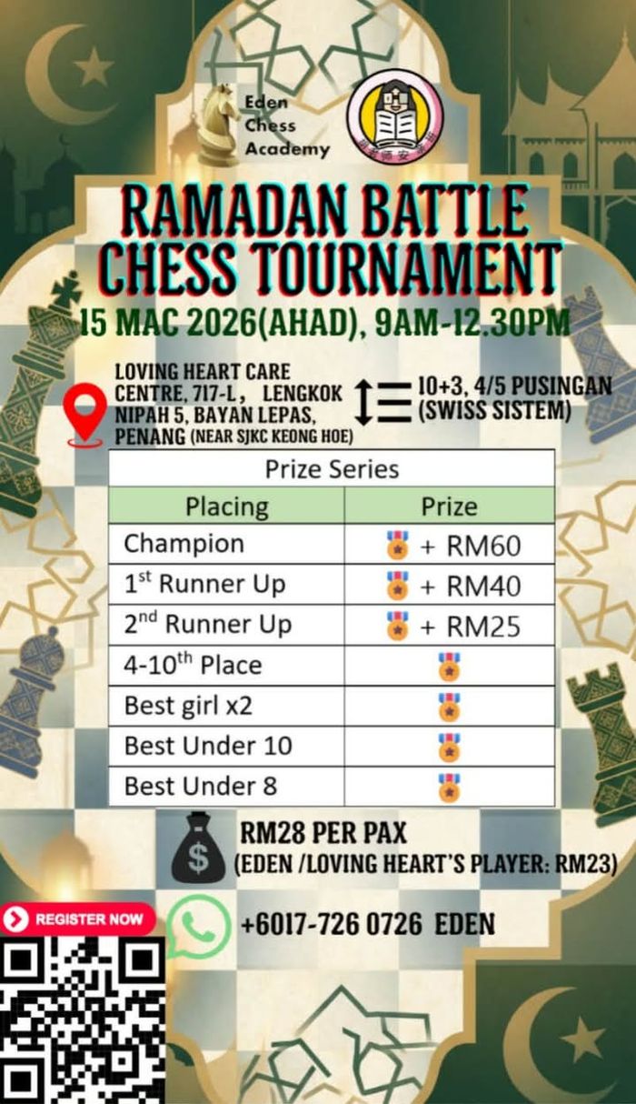 Ramadan Battle Chess Tournament poster