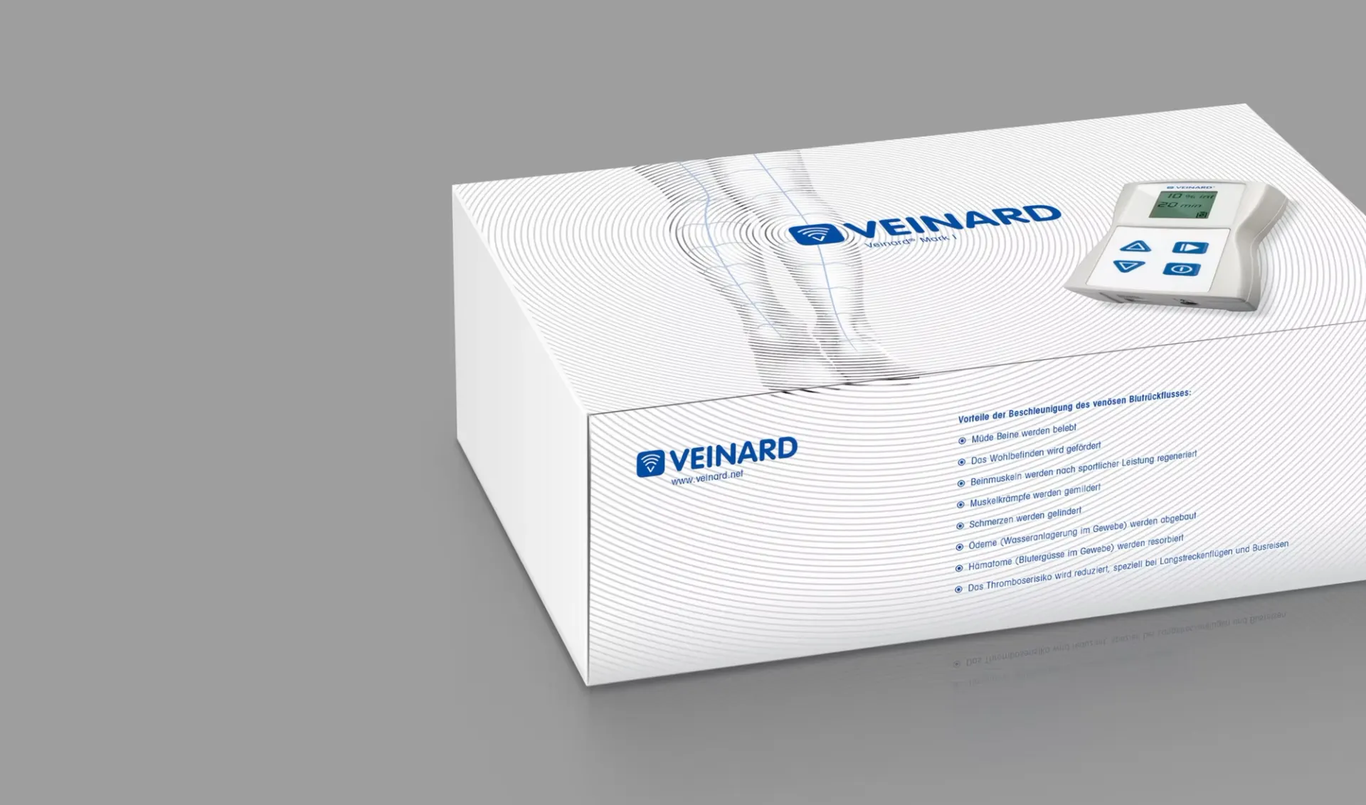 A structured, trustworthy packaging concept.