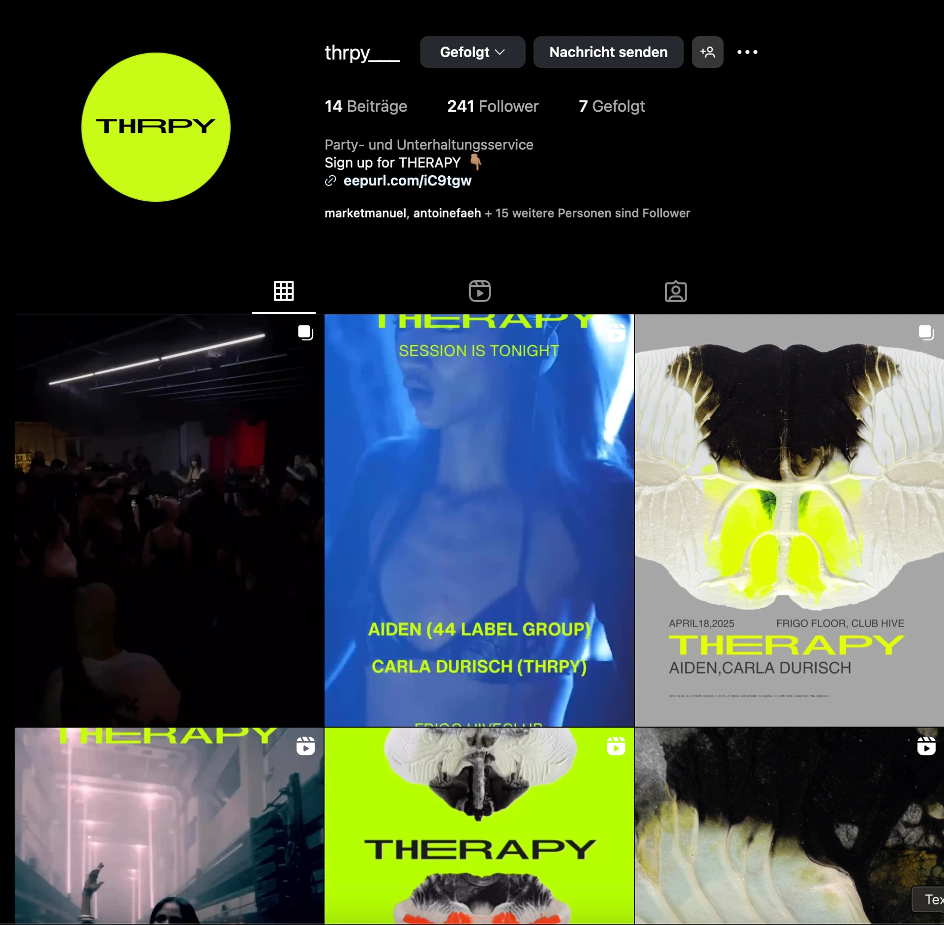 Visual from the THERAPY Event Label project — project image 10