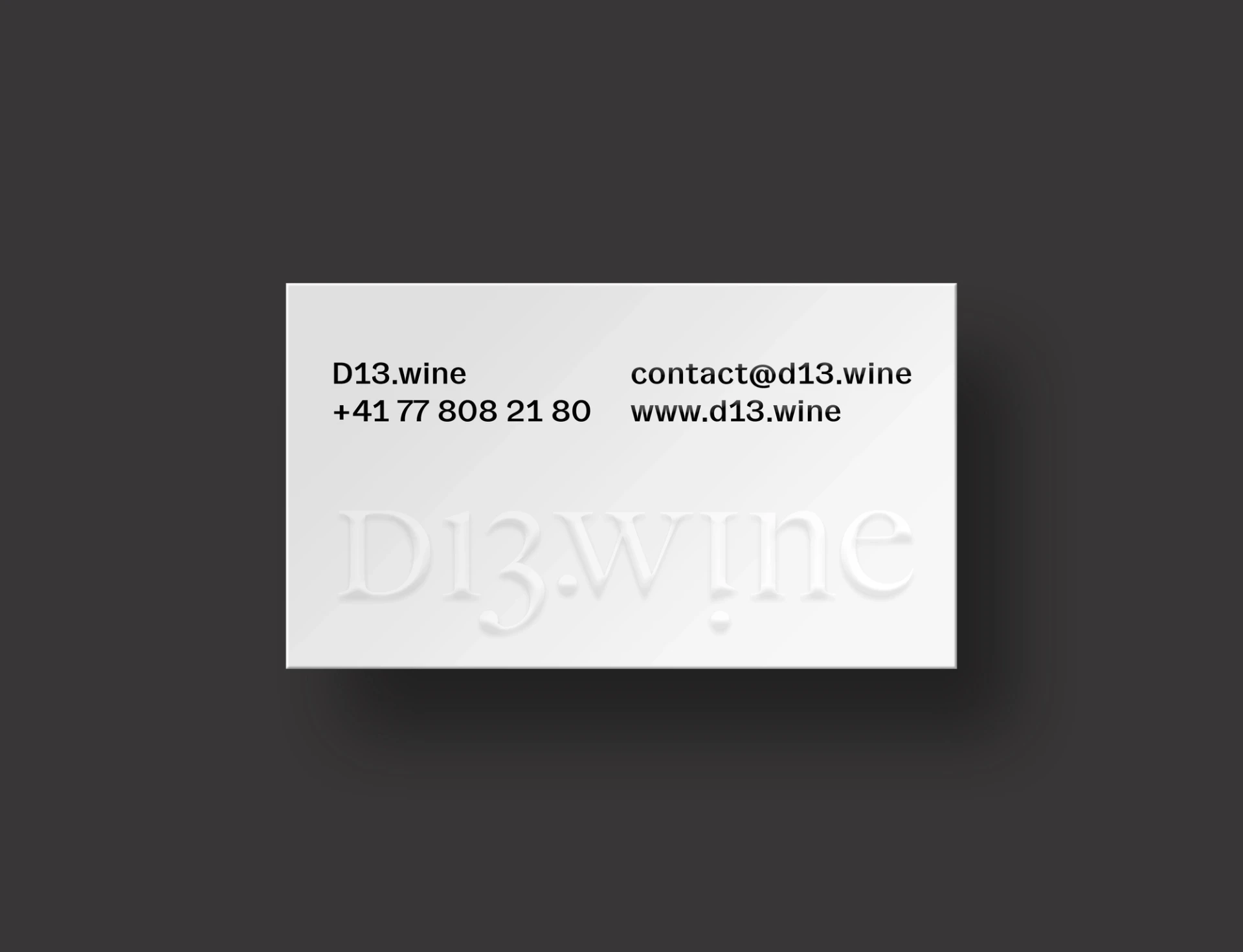 Visual aus dem Projekt D.13 Wine — project image 3