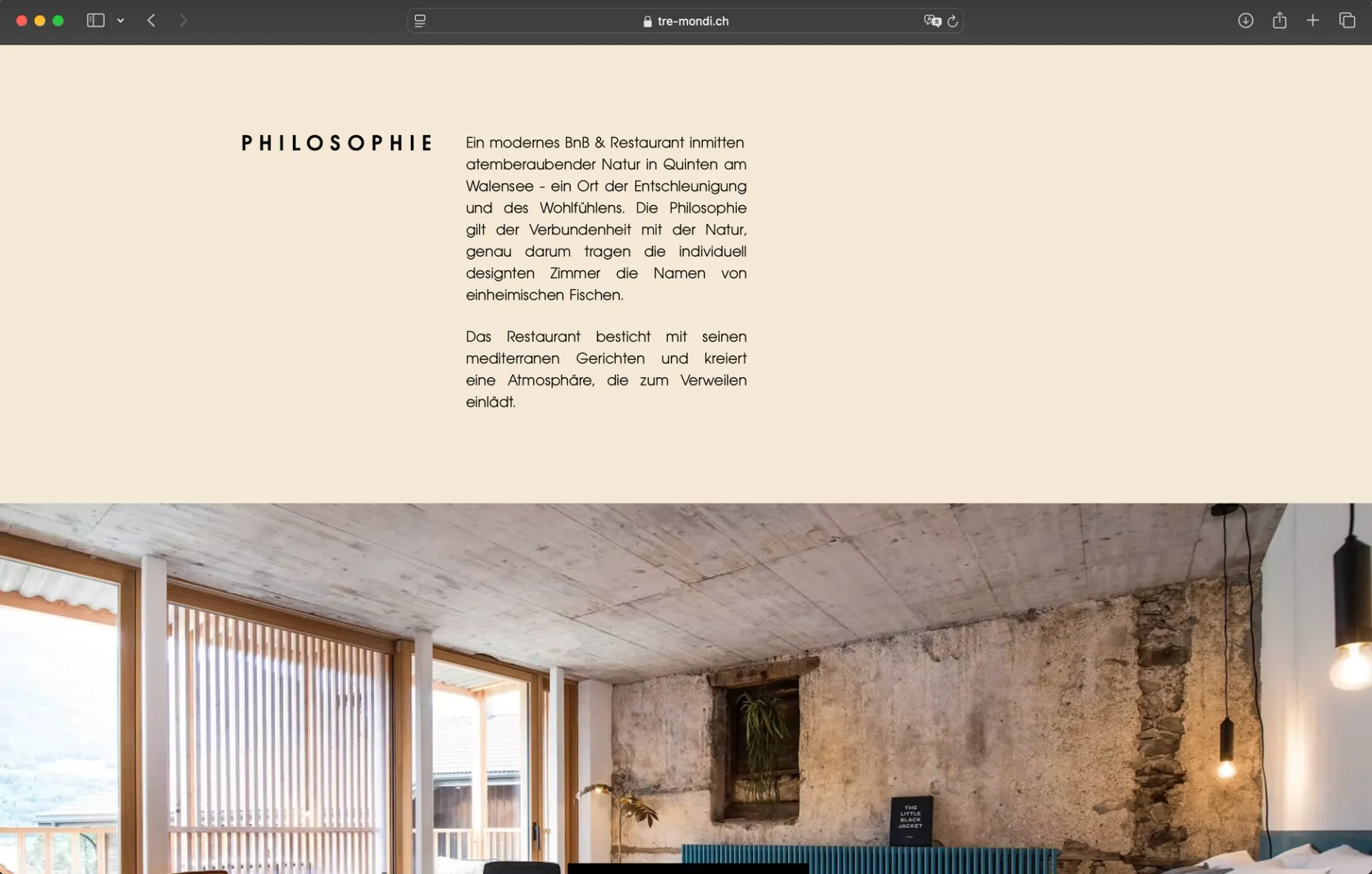 Visual aus dem Projekt Tremondi BNB & Restaurant — project image 4