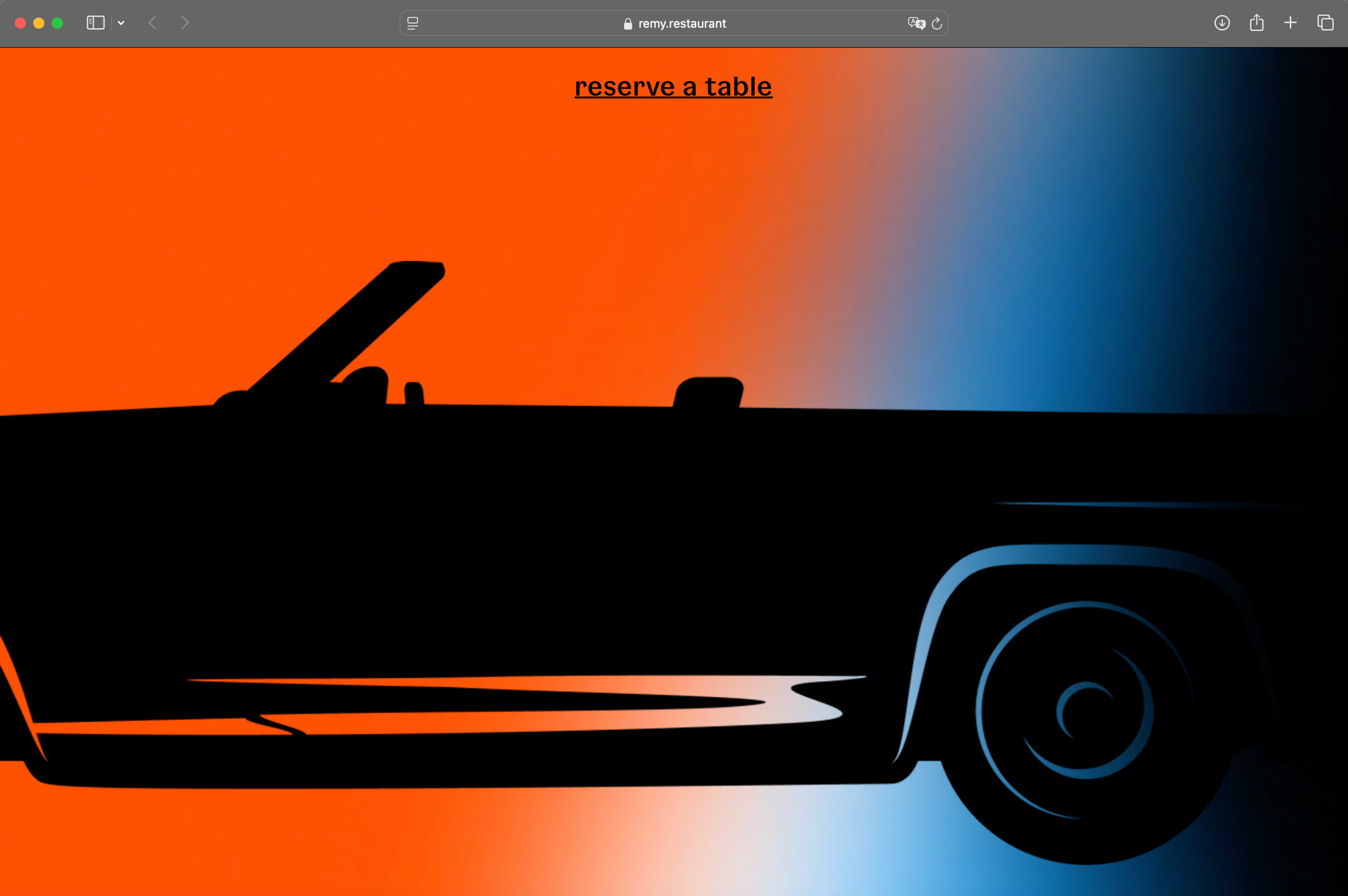 Go to project Cabrio Pop-Up Restaurant