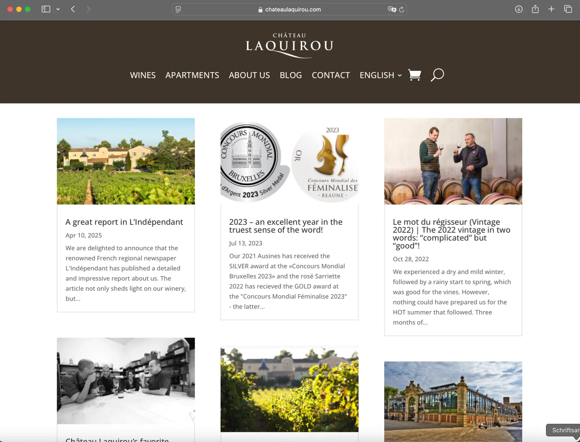 Visual aus dem Projekt Château Laquirou Winery — project image 13