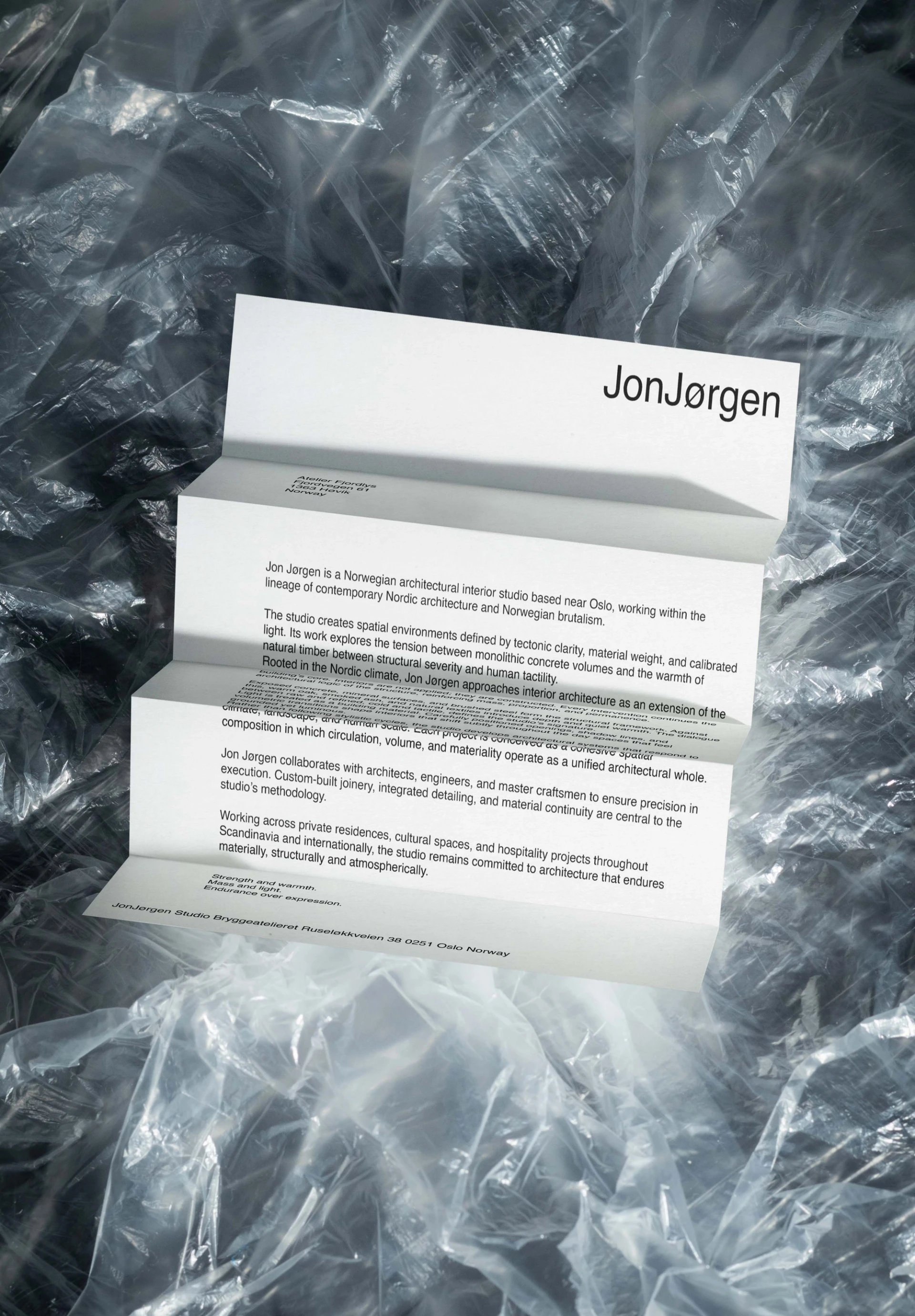 Visual aus dem Projekt Jon Jørgen — project image 8