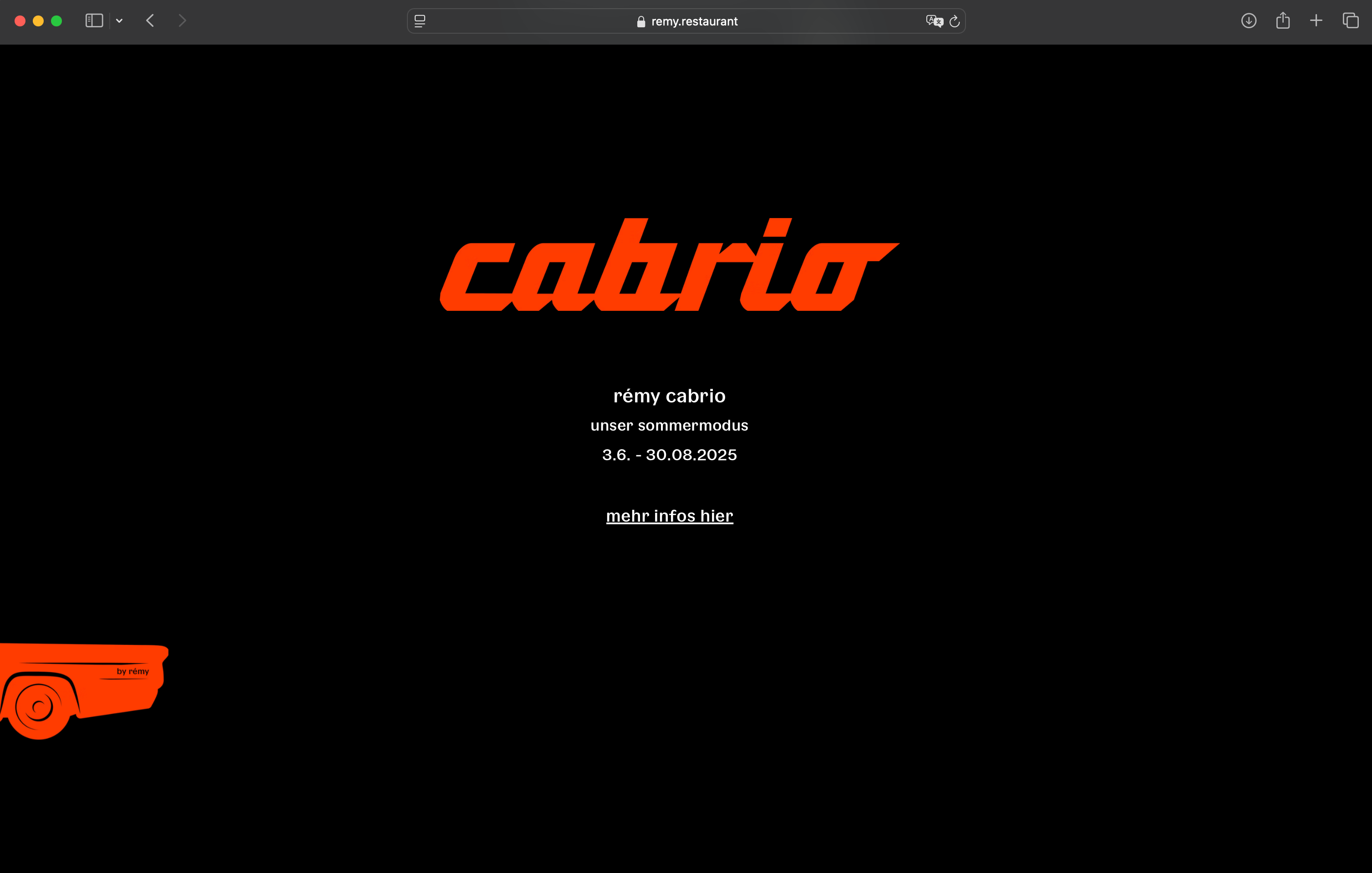 Visual from the Cabrio Pop-Up Restaurant project — project image 9