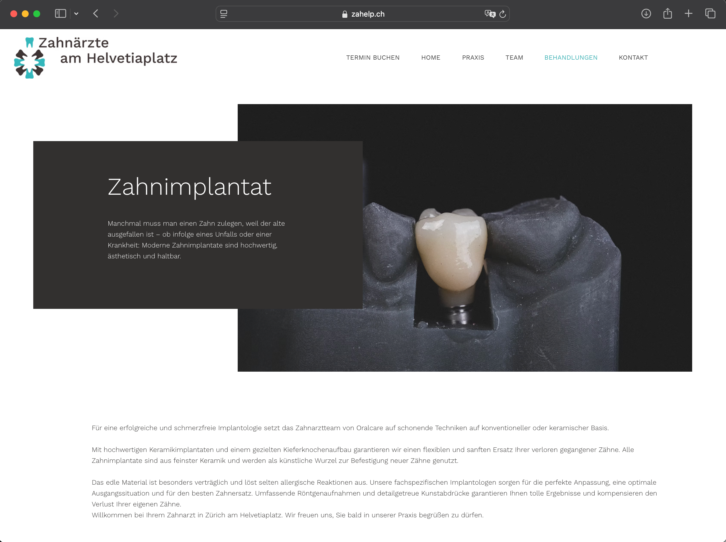 Visual from the Zahnärzte am Helvetiaplatz project — project image 10