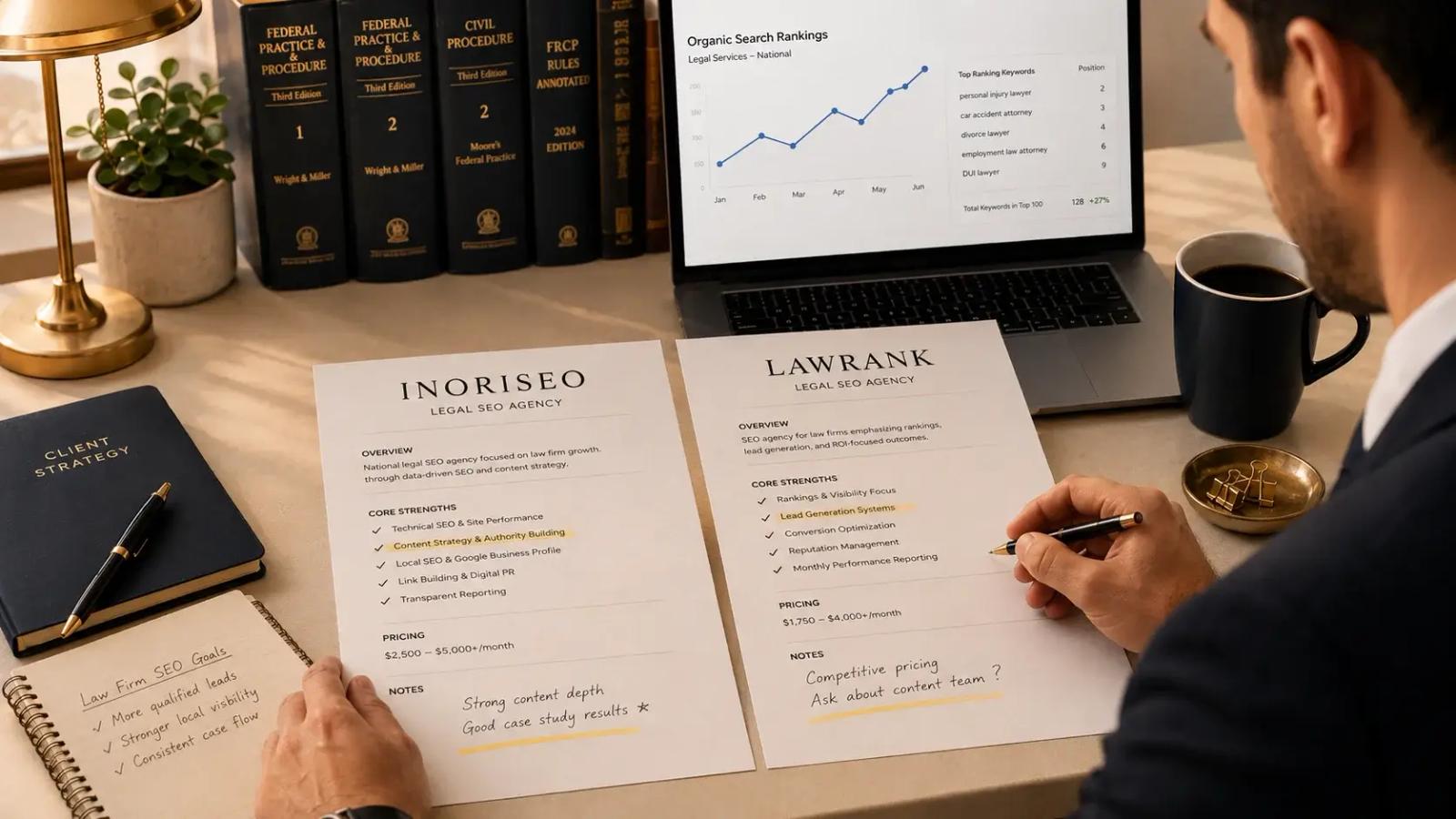 Inoriseo vs. LawRank: Which Legal SEO Agency Wins?