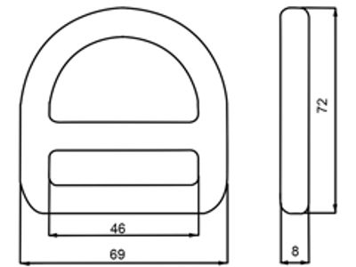 Plano de dimensiones de la AD2251