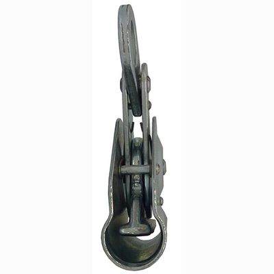 608-16 zinc-plated steel rope grab with eye, third view