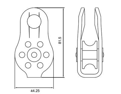 AP-010 pulley dimension drawing