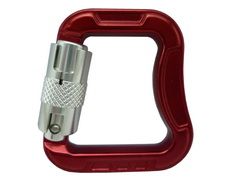 Roter Fallschirmkarabiner A776-2 aus Aluminiumlegierung mit Schraubhülse