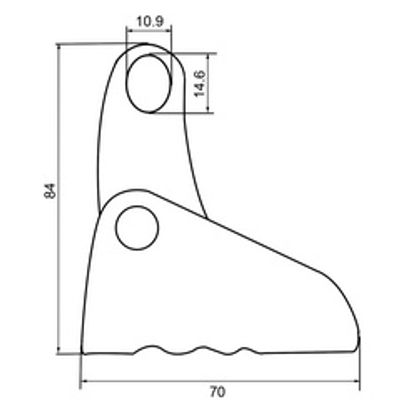 Dispositivo anticaídas deslizante SS626 de acero inoxidable 304, segunda vista