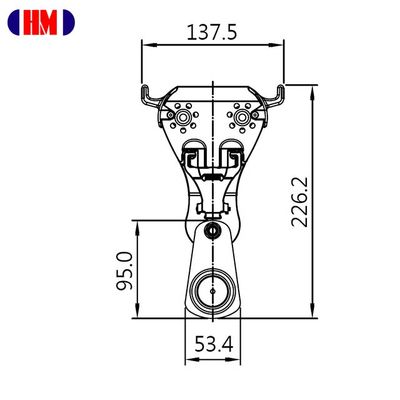 HAN-234 trolley dimension drawing