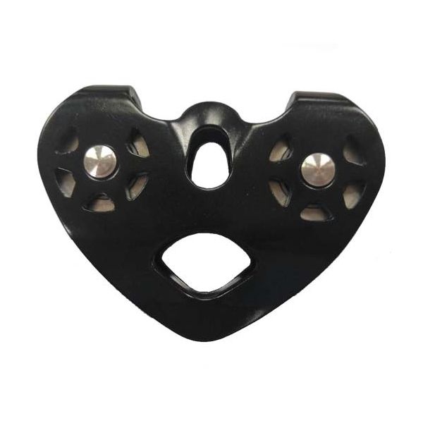 Poulie tandem TP-972 en aluminium noir