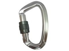 Karabiner A11096KSG aus Aluminium mit Keylock und Schraubverschluss
