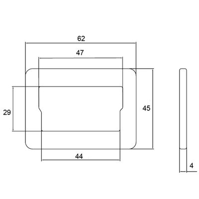 Plano de dimensiones de la A500
