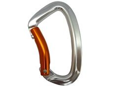 Aluminiumkarabiner A11096KNB mit orangefarbenem gebogenem Schnapper