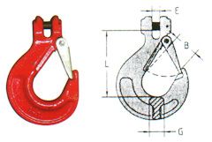 043A Grade 8 clevis sling hook with latch
