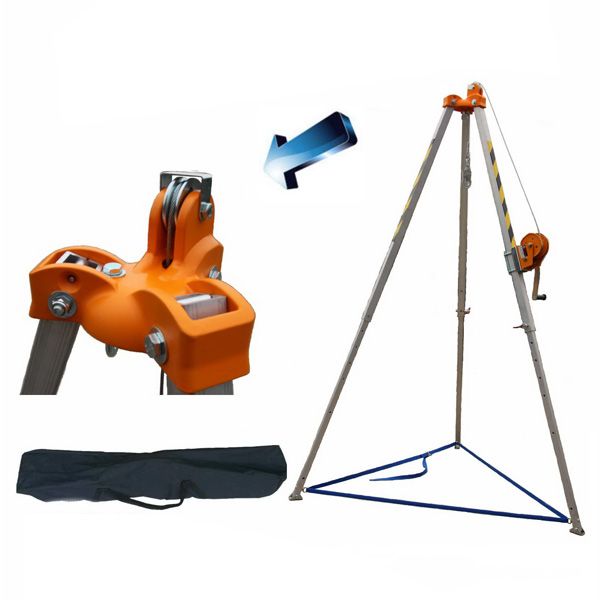 Rettungsdreibein AD-01 aus Aluminium mit Winde und Tragetasche