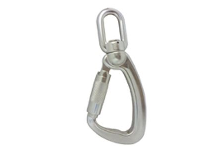 Gancho giratorio twist-lock A304DKTL de aluminio, versión con indicador