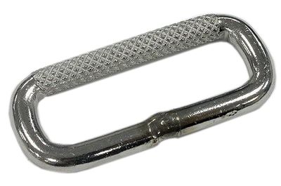 Anilla rectangular PA-007 de acero inoxidable con barra moleteada