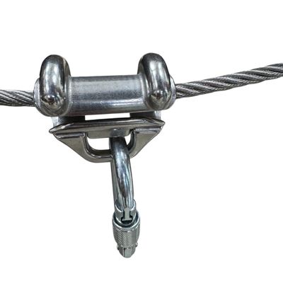 Seilläufer Glider-8-ribs aus Edelstahl 316, zweite Ansicht
