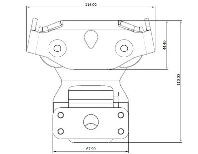 TP-975 pulley dimension drawing