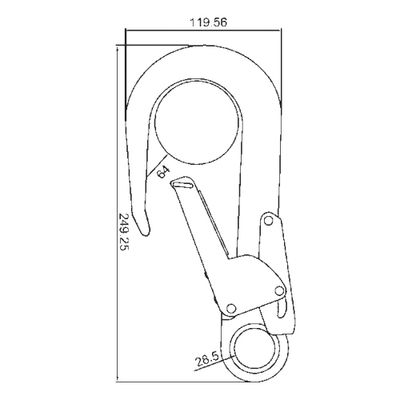 Gerüsthaken A7312 aus Aluminiumlegierung, zweite Ansicht