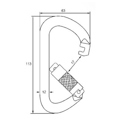 Plan coté de l'ANSI-2200TL, 113 x 63 mm