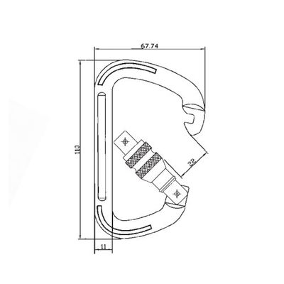 Plano de dimensiones del A2448PSG con apertura de 20 mm