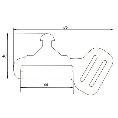 Disegno quotato della piastra adattatrice PA-001
