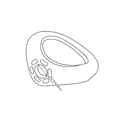 Disegno della placchetta 715H