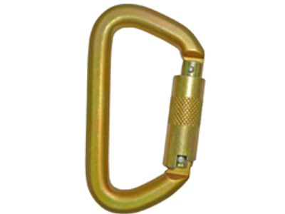 Triple-Lock-Karabiner 2200TL-3 in D-Form aus verzinktem Stahl