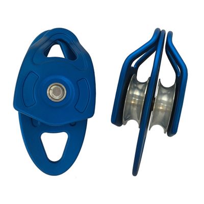 Warmgeschmiedete Seilrolle AP-086 aus Aluminiumlegierung, Vorder- und Seitenansicht