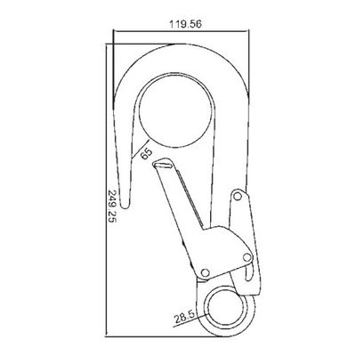 Gerüsthaken A7310 aus Aluminiumlegierung, zweite Ansicht