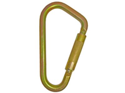 Großer Twist-Lock-Karabiner 2307TL aus verzinktem Stahl mit seitlich schwenkendem Schnapper